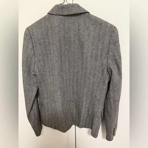 J.Crew Shrunken Fit Women’s Wool Blend Herringbone Classic Blazer. Size 4. - Picture 2 of 8